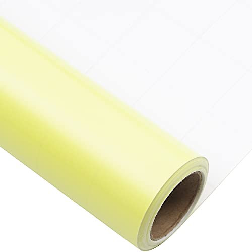 Holijolly Gelbe Geschenkpapierrolle – einfarbiges Papier für Geburtstag, Valentinstag, Muttertag, Urlaub – 43,2 cm x 10 m (47,23 Quadratfuß)