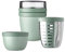 Mepal - Promotion-Set Pots Ellipse 3-teilig - Lunchpot 500 + 200 ml, Fruitpot 600 ml, Snackpot 350 ml - Essensbehälter, Joghurtbecher, to go Becher - Geeignet für Spülmaschine - Nordic Sage