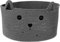 Katzenkorb Geflochtener Aufbewahrungskorb Organizer mit Ohren Süßer Dekorativer Haustier Spielzeug Korb Katze Hund Baumwollseil Korb für Geschenk (Dunkelgrau, 13,7 x 7,8 Zoll)