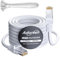Adoreen Cat 6 Outdoor Ethernet Cable 40 Ft White, High Speed Heavy Duty Long Internet Network Cable for POE Camera, Sturdy Waterproof Direct Burial+25 Ties
