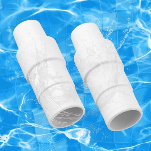 PEUTIER 2pcs Connecteur de Tuyau de Piscine, Adaptateur de Tuyau d'Aspiration de Piscine, Raccords de Tuyau d'Aspiration de Piscine Raccord de Tuyau de Piscine pour Intex Nettoyeurs