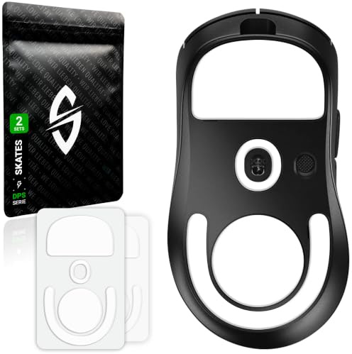 SensoryBoost DPS Glides (Lot de 2) – pour Logitech G Pro X Superlight 2 Dex | SPEED – Patins de souris pour une glisse ultrarapide et fluide, à bords arrondis – Pieds de remplacement en PTFE
