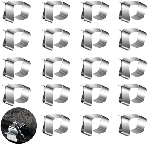 Saituo Home 100 Piezas Luces NavideñAs Juego Ganchos,Luces de Hadas Ganchos Ganchos para Luces de Navidad Exterior Ganchos para Colgar Luces de Navidad Ganchos para Colgar Luces Clips de Luz(pequeño)
