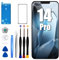 DTD Für iPhone 14 Pro Kit 6,1 Zoll LCD Display FHD Touch Digitizer mit Reparaturset, Displayschutzfolie, kompatibel mit dem Modell A2650, A2889, A2892, A2891, A2890
