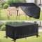 AOFOAE Housses pour Salons De Jardin,Bache Table Jardin 220x150x134cm/Lx l x H 600d Oxford Housse De Meuble étanche avec Corde Et Boucle Verrouillage, Imperméable, Anti-Poussière Et Indéchirable