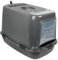 Cat Hooded Litter Tray - Covered Cat Litter Box with Flap Door, Carbon Filter, and Easy Cleaning - Hygienic and Portable Enclosed Pet Toilet. (Black & Anthracite)