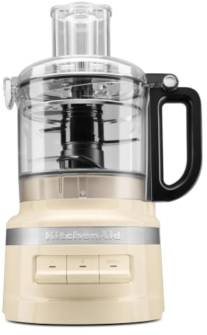 KitchenAid Küchenmaschine 1,7L, Elektrischer Zerkleinerer & Mixer, 3 Geschwindigkeiten, Hacken, Reiben & Schneiden, mehrere Klingen & Scheiben, 250W Motor, Almond Cream