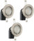 EGLO LED Einbaustrahler Einbauspot Led, Deckenspot, Stahl in nickel-matt, GU10 Fassung warmweiß