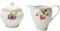 CreaTable, 17035, Serie Flora Orchard, 2-teiliges Geschirrset, Milch und Zucker Set aus Porzellan, spülmaschinen- und mikrowellengeeignet, Made in Europe