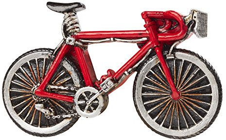 Hobbyfun Mini Deko Fahrrad rot 8,5 cm Figur Dekoration