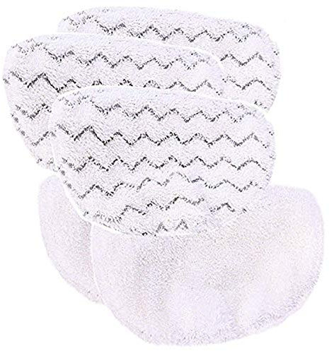 OxoxO Mop Pads Compatible with Bissell 1252 1132 Washable Reusable Pads Symphony Hard Floor Vacuum and Steam Mop kit (5 Pcs)
