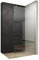 AQUABATOS 110x200cm Walk In Dusche 10mm Klarglas mit Nano Beschichtung Duschwand Glas Duschabtrennung Duschtrennwand Glastrennwand Glaswand für Duschwanne mit 90° Stabilisator