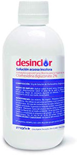 Desinclor Clorhexidina Acuosa Incolora 2% Antiseptico - 250 ml tapon