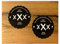 #604 / 2X Aufkleber Moonshine 7,5 cm Schwarzbrenner Old School Oldtimer Vintage Retro Sticker Auto Motorrad Hot Rod USA V8