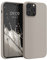 kwmobile Handyhülle für iPhone 12 Pro Max Hülle, für iPhone 12 Pro Max Case - Hülle Silikon - kabelloses Laden - Taupe
