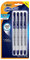 BIC Gel-ocity Smooth Stic Gel Pens, Fine Point, 0.5mm, Blue Ink, 4 Count