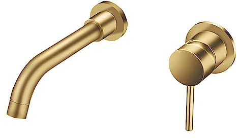 Aloni Unterputz Wand-Armatur 2-Loch Gold gebürstet