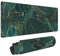 Tapis de souris de jeu en caoutchouc pour bureau, motif feuilles tropicales de monstera doré, vert, XXL, XL, antidérapant, long tapis de souris en caoutchouc, 80 x 30 cm