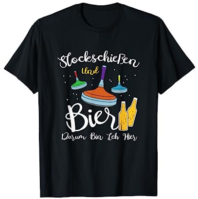 Cane Shooting und Beer Curling T-Shirt