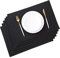AOKSUNOVA Tischset Abwaschbar 6er Set Platzset Stoff Platzdeckchen Tisch Untersetzer-Set Schwarz