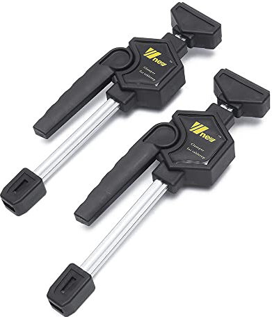 Lot de 2 pinces de table MFT à cliquet rapide pour le travail du bois