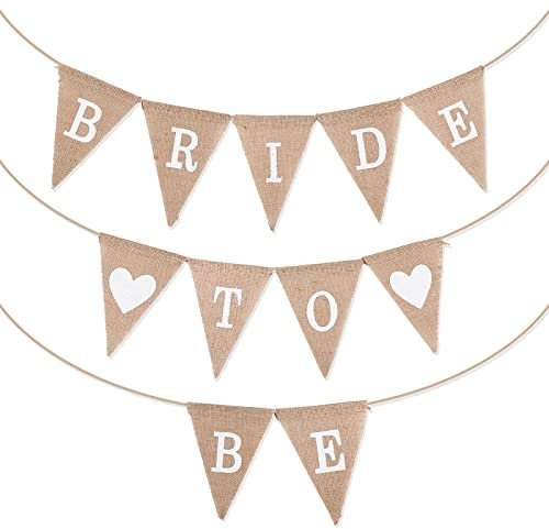 JGA Deko Frauen Bride To Be Girlande Jute Boho Banner JGA Accessoires Wimpelkette Junggesellinnenabschied Deko für Braut Party Hochzeit