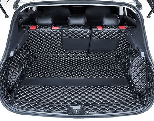 Kofferraumwanne Matte Kofferraummatte Kofferraum Ledermatten Teile Heckauskleidung Styling Anti-Dirty Protector Tray Für Nissan Für Qashqai J11 Auto Kofferraummatte (Farbe : Schwarz, Größe : Full CO