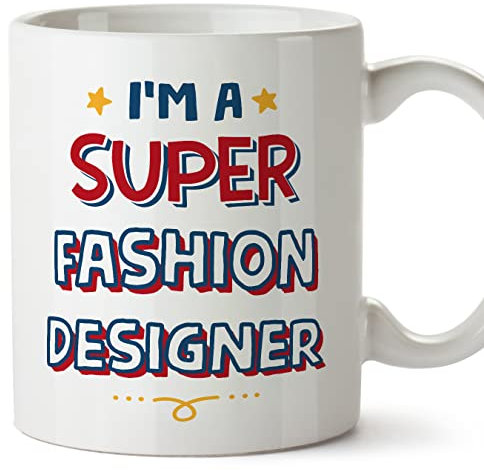 MUGFFINS Fashion Designer Mug - in English - I'm Super - Funny Gift for Colleagues - Ceramic 11oz Mug