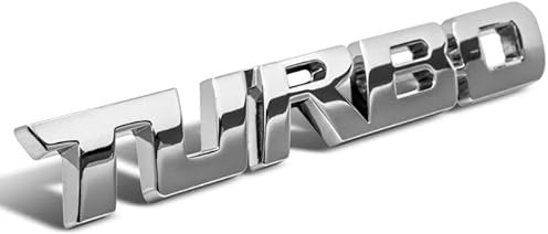 Turbo Emblem Zeichen Chrom Schriftzug 3D Logo Auto Aufkleber Tuning Sticker