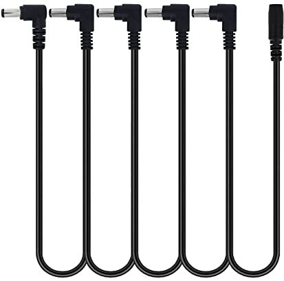 Guitar Pedal 9V Power Supply Splitter Kabel, 5 Way Daisy Chain Kabel, für Gitarreneffekte