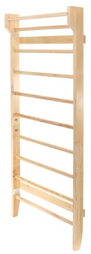 Toboli Espaldera en Madera 195cm Muro trepador Gimnasia hasta 150kg Escalera Sueca niño y Adulto