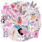 200pcs Stickers for Girls Water Bottle, Music Female Pop Singer Sticker for Adult Teen Girl, Vinyl Waterproof Pink Bookish Stickers for Water Bottles Laptop Party Favors