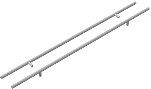 vidaXL Schrankgriff 2 Stk. Silber 700 mm Edelstahl