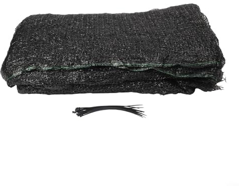EXTRWORY Tela de sombra de 4 x 6 m, 50% de bloqueo solar, HDPE, malla de lona, jardín, invernadero, granero, aves de corral, uso al aire libre