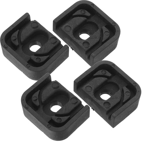 Kisangel Patins Non Glissant en Caoutchouc Anti-vibrations pour Climatiseur 4pcs, Support Amortisseur été Vacances pour Machine Extérieure