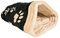 Trixie 36863 Kuschelsack Jasira, 25 × 27 × 45 cm, schwarz/beige, 1 Stück (1er Pack)