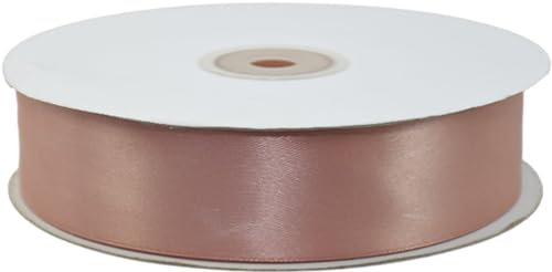 Satinband / Geschenkband, doppellagig, Breite 40 mm, Länge 50 m altrosa