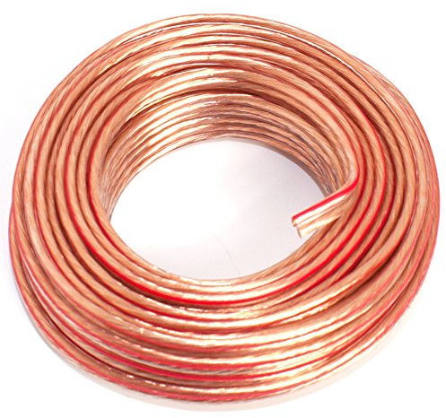 SeKi Cable para altavoces (2 x 1,50 mm², 10 m), transparente