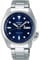 Seiko Herren Analog Automatik Uhr mit Edelstahl Armband SRPE53K1