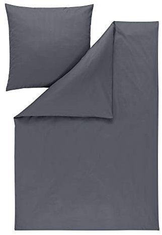 ESTELLA Bettwäsche Uni-Satin | anthrazit