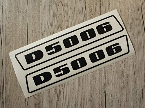 Deutz Aufkleber für Traktor D5006 Logo Emblem Sticker Label schwarz (bis 1974)