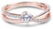 Jeulia Femme Bagues de Promesse en Argent Sterling Solitaire Anneau Plaqué Or Rose 18k Bagues Coupe Ronde pour Anniversaire Mariage Engagement (64)