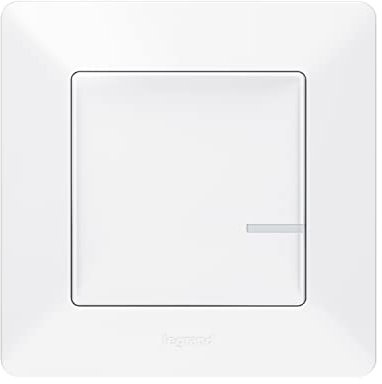 Legrand, Valena Life with Netatmo 752185 - Transmisor de pared inalámbrico con batería, 1 balancín, para interruptor de luz, control local o aplicación o asistente de voz (Alexa, Siri, ..)