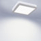 Moderne LED Deckenlampe LUCKY grau - Eckiges Design, 12W Neutralweiß, Aufputzmontage