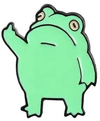PiniceCore Frosch Brosche Cartoon Tier Broschen Pins Persönlichkeit Frosch Revers Abzeichen Für Frauen Männer Kinder Geschenk