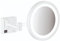 hansgrohe AddStoris - Kosmetikspiegel mit LED-Beleuchtung, Schminkspiegel mit Beleuchtung, Rasierspiegel mit 3-fach Vergrößerung, Mattweiß, 41790700