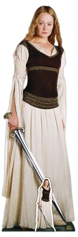 Star Cutouts SC4139 Éowyn Lifesize Cardboard Cutout – Lord of the Rings Shieldmaiden Display, Fantasy Party Decoration & Collector Gift
