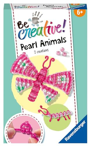 Ravensburger BeCreative Bead Animal Butterfly - Bastelset für Kinder ab 6 Jahren - 18249 - Geburtstagsgeschenke, Deko selber basteln