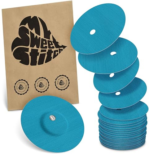 MySweetStitch - 25 x FreeStyle Libre 3 cerotti sensore, Overpatch rotondo Ø 60mm, con foro di ventilazione, cerotto impermeabile, traspirante, delicato sulla pelle, Petrolio