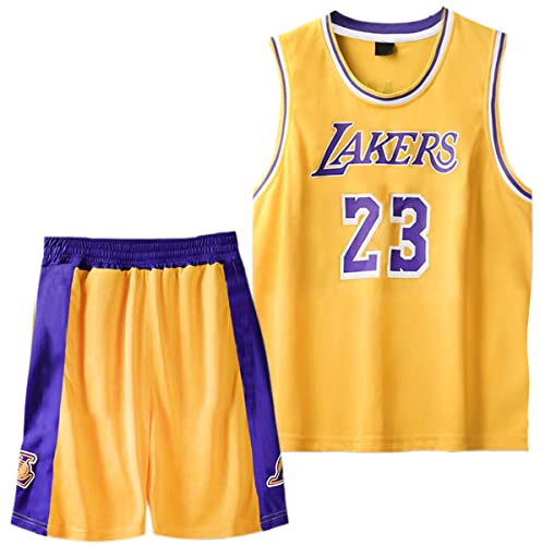 MEEHYRE Basketball Trikot und Hose Set für Kinder - 2 Stücke Trainings Jersey und Weste für Jungen